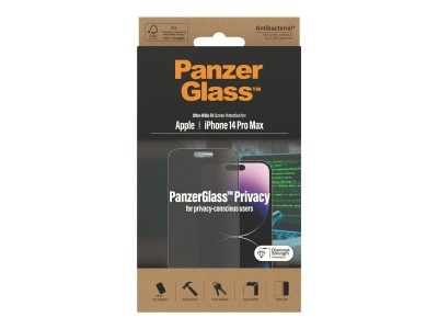 PanzerGlass Privacy Skjermbeskyttelse iPhone 14 Pro Max