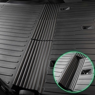 TSLA Trunk Mats TPE — Bagasjeromsmatte med beskyttelse for bakseterygg til Tesla Model Y