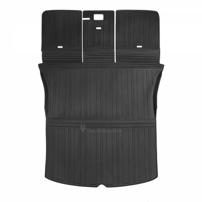 TSLA Trunk Mats TPE — Bagasjeromsmatte med beskyttelse for bakseterygg til Tesla Model Y